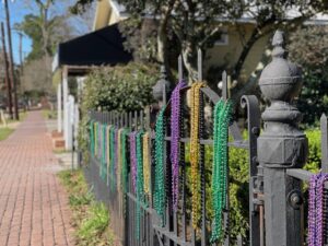 Mardi Gras Beads in St. Francisville