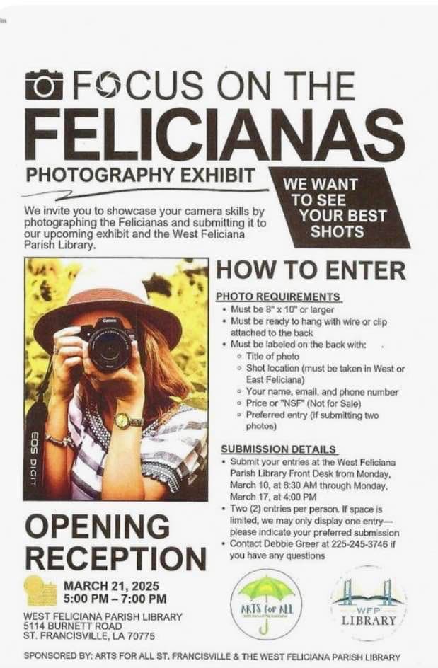 Focus on The Felicianas - photography exhibit