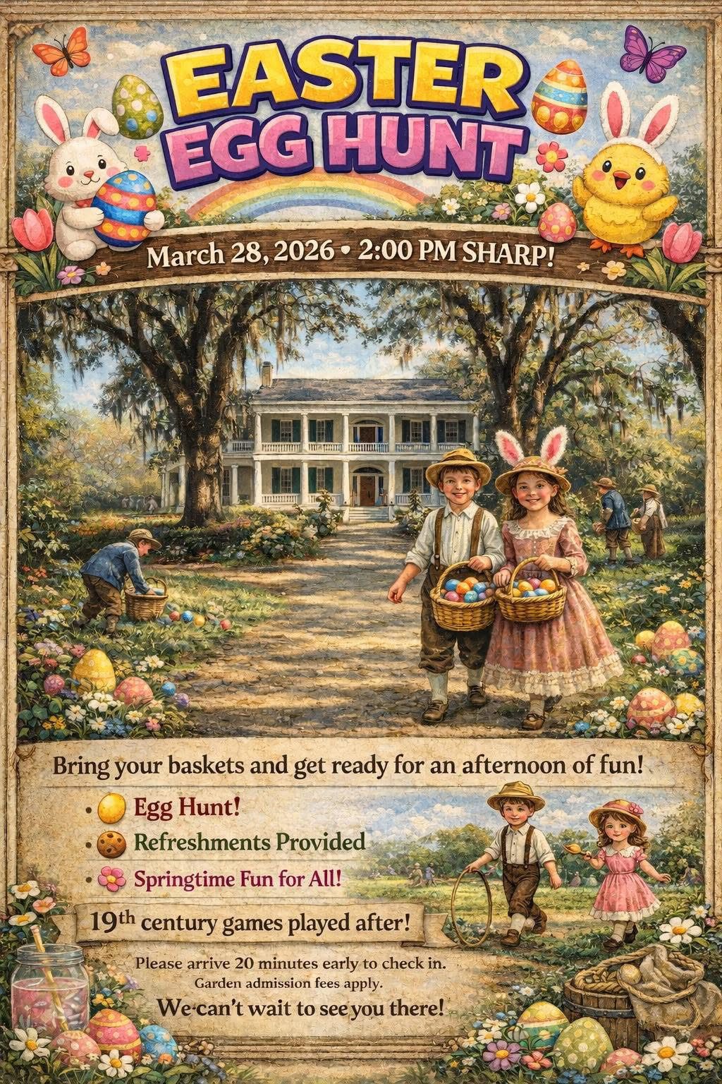 Easter Egg Hunt at Rosedown