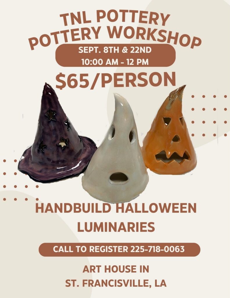TNL Pottery Workshop: Handbuild Halloween Luminaries