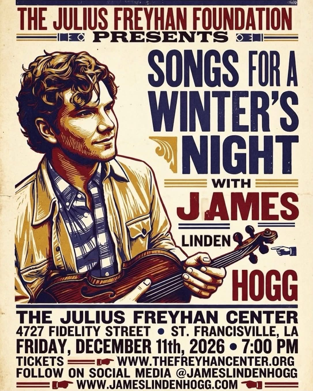 Songs for a Winter’s Night with James Linden Hogg